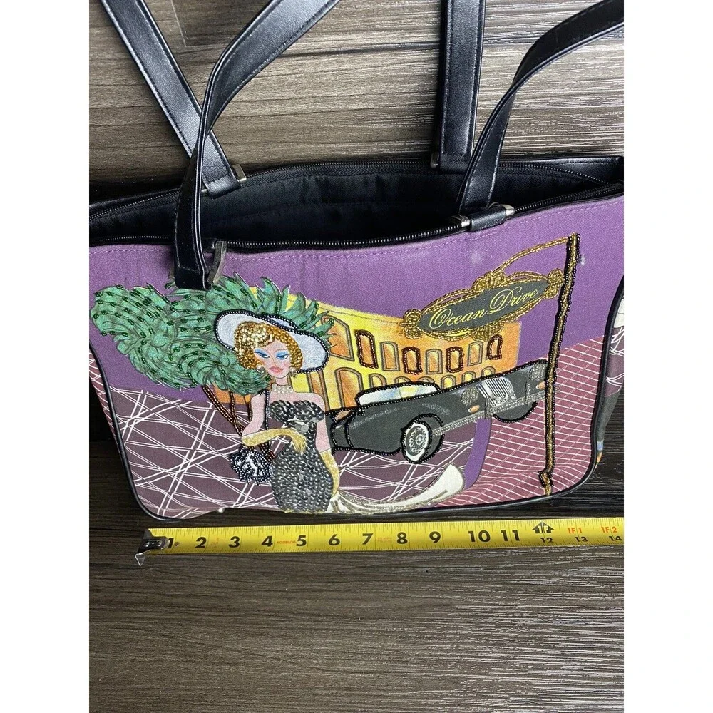 Prezzo Purple Ocean Drive Embellished Prezzo HandBag Purse